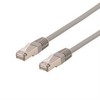 DELTACO U / FTP Cat6a patch cable, 2m, 500MHz, Delta-certified, LSZH, pilka STP-62AU