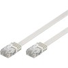 DELTACO U / UTP Cat6 patch kabelis, 0.5m, 250MHz, baltas / TP-60V-FL