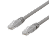 DELTACO U / UTP Cat6a patch cable, 0.3m, 500MHz, Delta certified, LSZH, pilka TP-603AU
