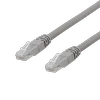 DELTACO U / UTP Cat6a jungiamasis kabelis, 0,3 m, 500 MHz, sertifikuotas Delta, LSZH, pilka TP-603AU