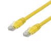 DELTACO U/UTP Cat6a patch kabelis, 0.3m, 500MHz, Delta-certified, LSZH, geltonas / TP-603GLAU