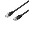 DELTACO U / UTP Cat6a patch kabelis, 0.3m, 500MHz, Delta-certified, LSZH, juodas TP-603SAU