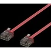 DELTACO U / UTP Cat6a patch kabelis, 2m, 1mm , 500MHz, raudonas / UUTP-2046