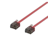 DELTACO U / UTP Cat6a patch kabelis, 2m, 1mm , 500MHz, raudonas / UUTP-2046