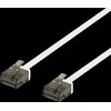 DELTACO U / UTP Cat6a patch kabelis, 3m,1mm, 500MHz, baltas / UUTP-2058