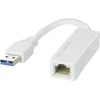 DELTACO USB 3.0 tinklo adapteris, Gigabit, 1xRJ45, 1xUSB3.0 A ha baltas / USB3-GIGA4