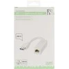DELTACO USB 3.0 tinklo adapteris, Gigabit, 1xRJ45, 1xUSB3.0 A ha baltas / USB3-GIGA4