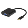 DELTACO USB 3.1 to VGA adapteris su audio, USB type C - VGA , 1080p in 60Hz, juodas / USBC-VGA6