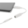 DELTACO USB-C į 3,5 mm adapteris, 10 cm, aktyvus, baltas USBC-1145