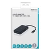 Deltaco USB-C į HDMI adapteris / DP / DVI / VGA, 4K, DP, juodas / USBC-Multi
