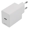 DELTACO USB-C sieninis įkroviklis, 1x USB-C PD 20 W, 1 m USB-C laidas, baltas, USBC-AC146