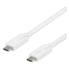 DELTACO USB-C - USB-C laidas, 5Gbit / s, 5A, 2M, baltas / USBC-1504