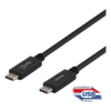 Kabelis DELTACO USB-C – USB-C, 0,5 m, USB 3.1 Gen 2 / USBC-1401M