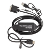 DELTACO VGA su audio - HDMI kabelis, VGA / HDMI / USB / 3.5mm, 1920x1080 60Hz, 2m, juodas / VGA-HDMI17