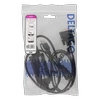 DELTACO VGA su audio į HDMI kabelis, VGA / HDMI / USB / 3.5mm, 1920x1080 at 60Hz, 1m, juodas VGA-HDMI16