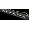 Deltacoimp DELTACO STP komutacinė panelė, 24xRJ45, Cat6, 10Gbps, Krone gnybtais, 1U, 19 ", metalinis, juodas / PAN-201