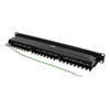 Deltacoimp DELTACO STP komutacinė panelė, 24xRJ45, Cat6, 10Gbps, Krone gnybtais, 1U, 19 ", metalinis, juodas / PAN-201
