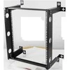 Deltacoimp Sieninis laikiklis DELTACO 19", 12U, 60kg apkrova, plieno, montavimo rinkinys, juodas / 19-DTSR0512