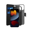 Dirbtinės odos piniginė - dėklas PURO skirtas iPhone 13 Pro, juodas / IPC13P61BOOKC3BLK / 2830311