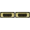 DVI Single Link monitoriaus kabelis DELTACO DVI-D 18 + 1 kontaktas ha-ha, paauksuotos jungtys, laidas iš gryno vario, 3m, juodas / VE011-B