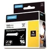 DYMO Rhino Professional, poliesterio juosta, 6 mm, juodas tekstas ant baltos juostos, 5,5 m 1805442