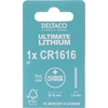 Elementas DELTACO Ultimate Lithium 3V, CR1616, 1 vnt. pakuotė / ULT-CR1616-1P