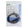 Ethernet adapteris DELTACO „ChromeCast“, USB, RJ45,1m, 100 Mbps, USB-A + USB juodas / CAST-ETHERNET