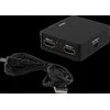 HDMI adapteris DELTACO 1xHDMI, 2XHDMI out, 6.75 Gbit, juodas / HDMI-7050