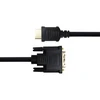 HDMI į DVI kabelis DELTACO 1080p, DVI-D Single Link, 2m, juodas / HDMI-112-K / 00100022