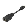 HDMI - micro HDMI adapteris DELTACO 4K UHD 30Hz, 0.1m, juodas / HDMI-24B-K / 00100026