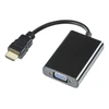 HDMI - VGA adapteris DELTACO 1920x1080 60Hz, 0.2m, juodas / HDMI-VGA7 / R00100028