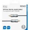 High End Toslink kabelis DELTACO optinis skaitmeninio garso kabelis, 1 m, juodas / TOTO-11-K / 00190001