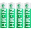 Įkraunamos AA baterijos DELTACO AA 2500mAh, pažymėtos "Nordic Swan" ekologiniu ženklu, 4 vnt. pakuotė / ULT-NH2500AA-4P