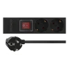 Ilgiklis DELTACO 19 "PDU su 12x CEE 7/4 lizdais, 3500W, maitinimo jungiklis, juoda / GT-8512