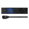 Ilgiklis DELTACO 19 "PDU su 7 CEE 7/4 lizdais, 3500W, ampermetru ir voltmetru, juoda / GT-8641