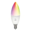 Išmanioji lemputė DELTACO SMART HOME LED, 3 vnt. pakuotėje, E14, WiFI 2.4GHz, 5W, 470lm, reguliuojama, 2700K-6500K, 220-240V, RGB / SH-LE14RGB-3P