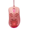 Klaviatūra Itin lengva žaidimų pelė DELTACO GAMING PM75 6400 DPI, RGB, guma padengtos šoninės rankenos, rožinė / GAM-108-P