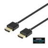 Itin plonas HDMI laidas DELTACO 4K UHD, 2m, juodas / R00100018