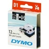 Juostelė DYMO D1 12mm x 7m, vinilinė, balta ant juodo / S0720610 45021