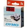 Juostelė DYMO D1 19mm. x 7m, Juodai ant Raudono