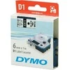Juostelė DYMO D1 6mm x 7m, juoda ant balto / S0720780 43613