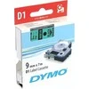 Juostelė DYMO D1 9mm x 7m, juoda ant žalio / S0720740 40919