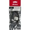 Kabelis AKASA 4-pin PWM, 0.1m, juodas / AK-0022