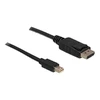 DELOCK 82698 Delock kabelis Displayport (M) -> Displayport mini (M) 1m
