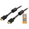 Kabelis DELTACO, 4K, UltraHD, 60Hz, 0.5m, Auksu dengti kontaktai juoda / HDMI-1005
