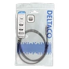 Kabelis DELTACO 3 A, 1.0m. USB-C - USB-C 60W USB PD, 10 Gbps, pilkas / USBC-1362