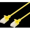 Kabelis DELTACO Cat6a, 3.5mm, 0.3m, 500MHz, geltonas / UUTP-1003