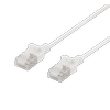 Kabelis DELTACO Cat6a, 3.8mm, 3m, 500MHz, baltas / UFTP-1058