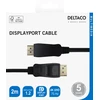 Kabelis DELTACO DisplayPort, 4K UHD, 21.6 Gb/s, 2m, juodas / DP-1020-K / R00110002