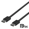 Kabelis DELTACO DisplayPort, 8K, DP 1.4, 1m, juodas / DP8K-1010-K / R00110014